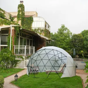 Ruang Santai Musim Dingin Penutup Musim Panas Tenda Kubah Geodesi Taman Rumah Kaca Igloo