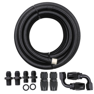 Kit de Mangueras de Refrigerante Hoso Racing AN6 Negras, Tubería de Enfriador de Aceite 4L60E con Accesorios para Mejora y Reequipamiento - Product Image 2
