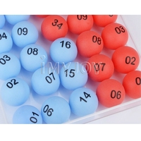 Balles de loterie colorées de 4cm de diamètre 2/4/6 côtés pour Machine de jeu de loterie