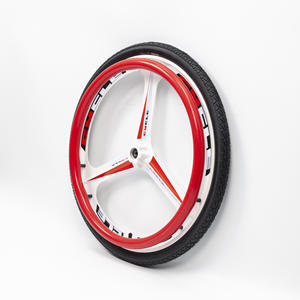 Roues de remplacement pour fauteuil roulant manuel WS WS-01 CE en alliage d'aluminium, accessoires pour fauteuil roulant de réadaptation, roues à trois lames - Product Image 5