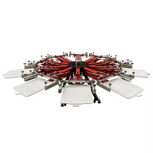 Extreme <strong>Multicolor</strong> 10 Color Rotary Micro Registration <strong>Screen</strong> Printer Semi-Automatic <strong>Machine</strong> With Side Clamps And Block System - Product Image 4