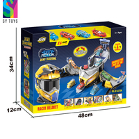 SY TOYS Unisexe En Plastique Avion Garage Parking Piste Jouet Lumière Voiture Tout-Terrain Casque Variant Stockage Variant Stockage Parking