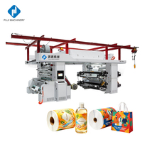 Machine d'impression de tissus non tissés, imprimante flexographique de type empilable, sans arbre, automatique, à entraînement servo, multicolore, haute vitesse