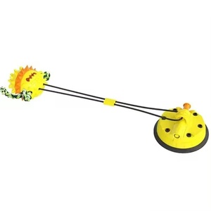 ของเล่นสัตว์เลี้ยง TPR และยางเป็นมิตรกับสิ่งแวดล้อมของเล่นกัดแบบดูดสุญญากาศพร้อมเชือก - Product Image 1