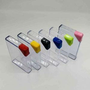 Colorful Plastic Waterproof Food Safe Desk Organizer Five Compartments for Office Use Minimalist Design Reusable <b>Storage</b> Tray - Product Image 3