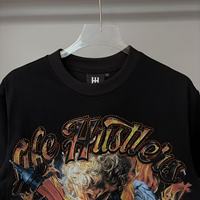 T-Shirt Homme de Marque Luxe de Designer Haute Qualité « Life Hustlers » Imprimé Ange, Top Décontracté Streetwear LH pour Homme, Vente en Gros