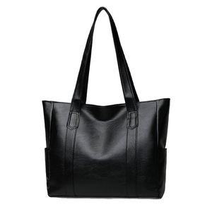 Bolso de Hombro Versátil de Gran Capacidad, Bolso Tote de Cuero Suave Vintage para el Trabajo y las Compras, Bolso Minimalista con Bolsillos Laterales - Product Image 5
