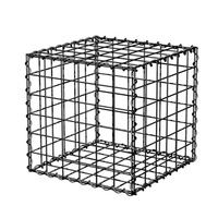 Mur de soutènement en gabion carré ondulé pour le contrôle de l'érosion avec revêtement en PVC/galvanisé