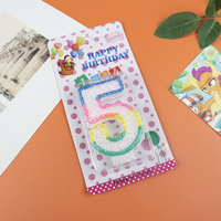 Bunte alles-Gute zum Geburtstag Nummer Kerze Kuchen Dekoration liefert Hochzeits feier Paraffin Wachs Glücks kerzen Großhandel