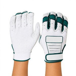 Custom Leather Baseball Batting Gloves with Durable Anti-Slip Superior Grip Breathable Eco-Friendly Gloves - Product Image 1