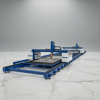 Machine de découpe laser à poutre en H robuste 12 kW 15 kW pour structure en acier, avec angle réglable pour la découpe de biseaux