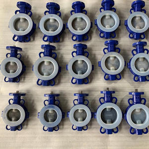 Válvula de Mariposa con Brida Revestida de Acero al Carbono Shiteng D41F46 D71PFA, Válvula de Mariposa con Brida Tipo Wafer Revestida de PTFE Resistente a Ácidos y Álcalis - Product Image 4