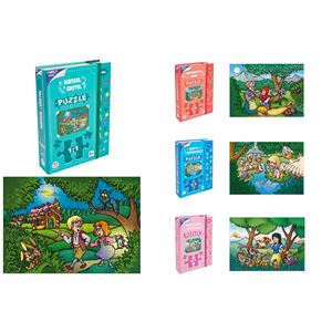 PUZZLE Conte de Fées dans un livre 48 pièces 43x32cm assorti - Product Image 1