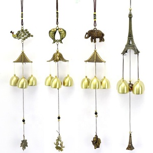 Nouveau carillon éolien en alliage <span class=keywords><strong>de</strong></span> cuivre pastoral décoration suspendue bouddhiste pour la maison porte <span class=keywords><strong>jardin</strong></span> cloche en métal ornement suspendu décoratif - Product Image 2