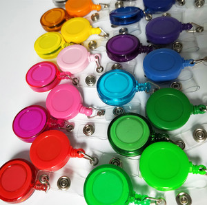 Round ABS Plastic Eco-friendly <b>ID</b> Card & Badge <b>Holder</b> Retractable Lanyard Customized Logo for Nurse <b>ID</b> Office School Supplies - Product Image 6