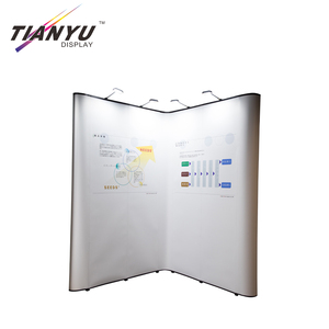 Tùy chỉnh quảng cáo cửa sổ bật lên ánh sáng Hộp Backdrop Chất lượng cao Pop Up biểu ngữ hiển thị đứng dẫn cánh tay ánh sáng xách tay - Product Image 6