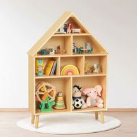 Estantería de madera maciza para niños, combinación Simple Now, estantería de almacenamiento, exhibición de juguetes, vitrina de almacenamiento, personalización