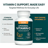 Capsules de Vitamine C Liposomale en Gros OEM, Marque Privée, 60 Comprimés, Complément Alimentaire