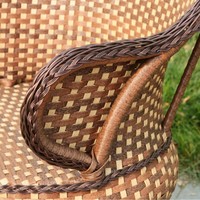 Ensemble de chaises et table à thé d'extérieur en rotin PE tressé à la main, style canapé de détente, pour jardin, cour, maison d'hôtes, balcon, modèle tendance