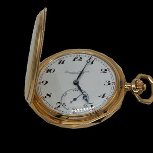 Orologio da tasca in oro massiccio 14k-Schaffhausen IWC * ottime condizioni * - Product Image 5
