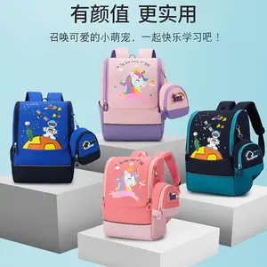 2023 Mode Mädchen benutzer definierte Cartoon Kinder Kindergarten Schult aschen hochwertige leichte billige Rucksack Tasche für