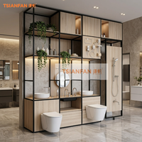 Présentoir Grande Capacité pour Accessoires de Robinetterie de Toilettes et Électroménager de Salle de Bain, Taille Personnalisable