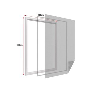 * OUTLET * Mosquitera autoadhesiva negra para ventanas con cinta de velcro, tamaño 100x100cm-Hogar & Jardín/Artículos para el hogar - Product Image 6