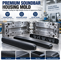 Cetakan Injeksi Plastik untuk Casing Sound Bar, Perkakas Khusus, Hasil Akhir Berkilau Tinggi, Umur Cetakan Panjang untuk Tampilan Premium