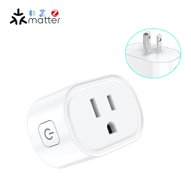 Smart BSD11 US Plug Matter Wifi Mesh with Energy Monitor 10a 16a for Esp32 Chip Esphome Firmware Flash Smart Switch Mini
