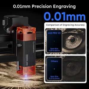 ATOMSTACK 10W Laser Engraver A10 PRO V2 Laser Cutter 0.06mm <span class=keywords><strong>Machine</strong></span> de Gravure Laser pour Bois Métal Foncé Acrylique Verre Cuir - Product Image 4