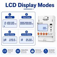 Compteur d'énergie monophasé sur rail DIN avec relais intégré pour la collecte de frais en immeuble d'appartements RS485 Modbus
