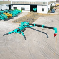 Grues de palan sur chenilles araignée faciles à utiliser 360 degrés bêta portable 9.5m Mini Mobile 3 tonnes à vendre