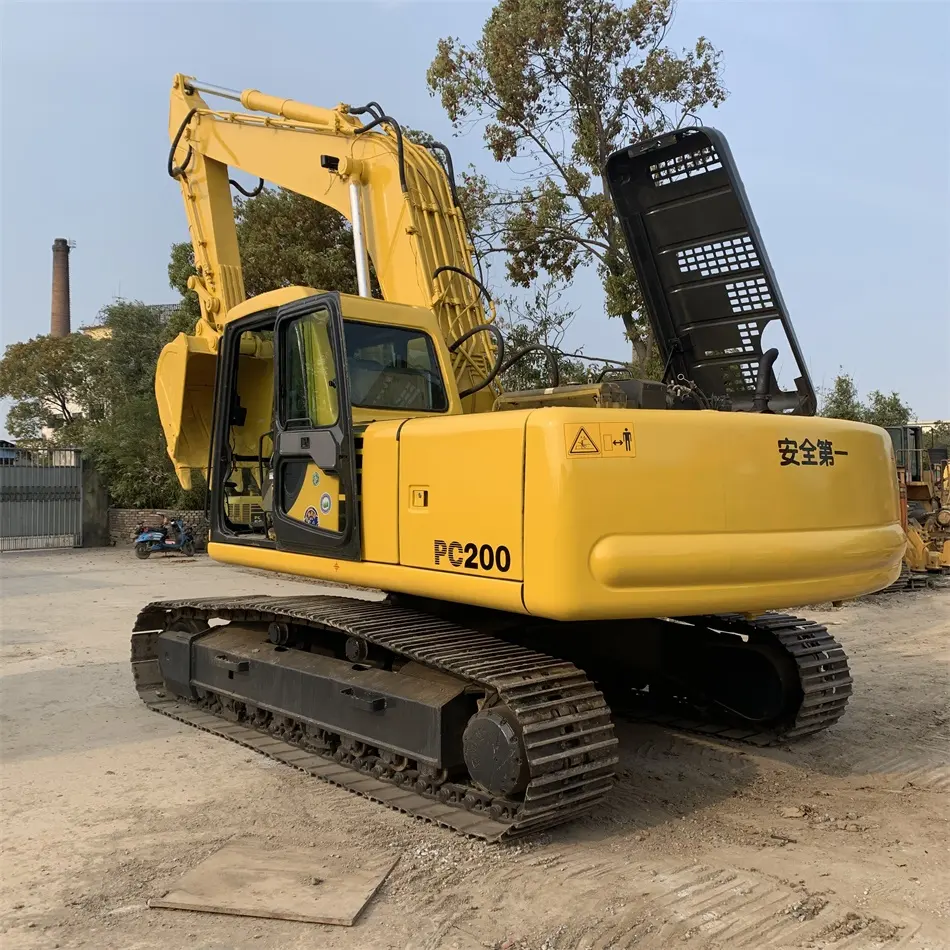 Japon kullanılan 20 ton Komatsu PC200 pc200-6 ekskavatör