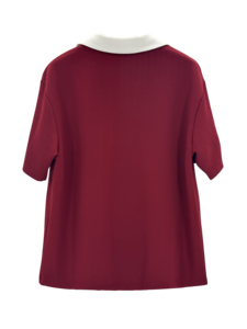 T-shirt basique décontracté pour <span class=keywords><strong>femme</strong></span> en coton respirant et élasthanne, couleur unie, manches courtes, 290g, personnalisable - Product Image 2