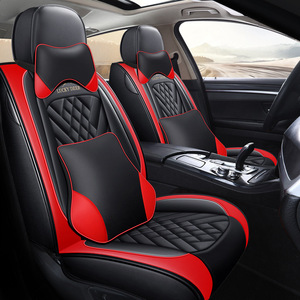 Breathable Leather <strong>Car</strong> <strong>Seat</strong> <strong>Covers</strong> Set <strong>Waterproof</strong> Automotive <strong>Seat</strong> <strong>Cover</strong> Anti-Slip Universal Fit <strong>for</strong> <strong>Cars</strong> Pick-up Trucks SUVs - Product Image 2