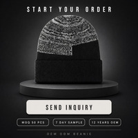 Bonnet en tricot jacquard personnalisé Highfly avec doublure en polaire Sherpa, fabrication OEM ODM, vente en gros, chapeau d'hiver, marque privée, faible MOQ, unisexe adulte
