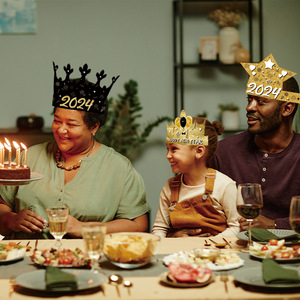 Couronne en papier DAMAI personnalisée 2026, décorations de fête du Nouvel An, couronne du Nouvel An, accessoires de photographie pour le carnaval - Product Image 5