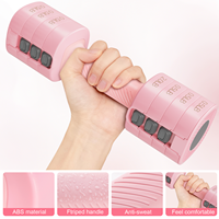 HSM Workout Ensemble d'haltères en acier inoxydable pour la maison, haltères réglables