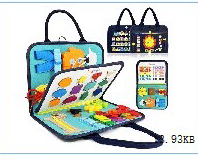 Juguete sensorial de libro ocupado (MERMAID) Ayuda con el aprendizaje de la educación temprana y el desarrollo de habilidades motoras Tablero ocupado de fieltro perfecto - Product Image 5