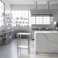 Table de travail en acier inoxydable 304 Xiangying OEM ODM, épaisseur 1,0 mm, 2 niveaux, amovible, pour cuisine commerciale, certifiée NSF