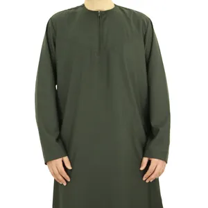 Solid Colour Simple Middle East Products Factory Direct Oman Men's Wholesale Price Islamic Clothing