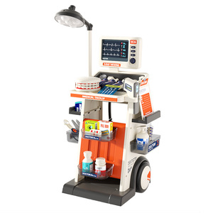 Ensemble de jouets de jeu de rôle médecin infirmière en plastique pour enfants comprenant des outils médicaux et des chariots à main avec idée cadeau dents - Product Image 6