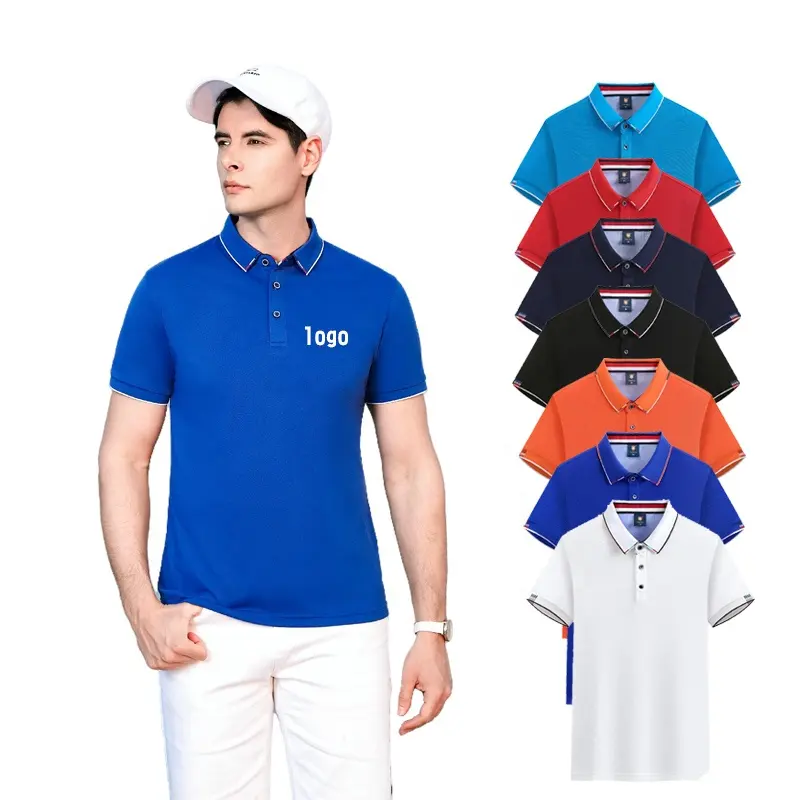 Chất Lượng Tốt Bán Buôn Polo Áo Sơ Mi Thoáng Khí Và Quá Khổ 65 Cotton 35 Sợi Tùy Chỉnh Logo Golf Polo Áo Sơ Mi