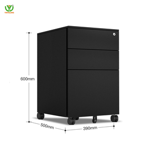 Yinlong Thép Thiết Kế Hiện Đại 3-Ngăn Kéo Di Động Bệ Văn Phòng Kim Loại Tủ Di Chuyển Điền Ngăn Kéo Cho Tài Liệu Lưu Trữ Tủ - Product Image 3