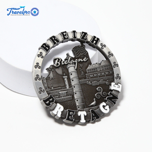 OEM ODM Dubai <span class=keywords><strong>Rome</strong></span> Souvenir touristique Aimant de réfrigérateur en métal par sublimation Aimants de réfrigérateur promotionnels - Product Image 4