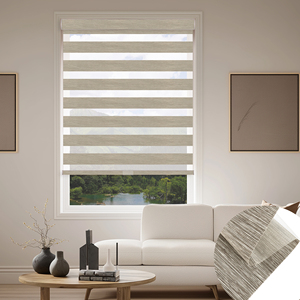 SAMADHI Multicolor Home and Office Light Filtering Cordless <b>Window</b> Cortinas Roller Zebra Shades Blinds - Product Image 1