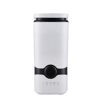Humidificateur ultrasonique portable en plastique avec humidistat et diffuseur d'huiles essentielles à installation centrale pour usage domestique