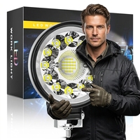 HYNBYZJ H-Y-33 9-30V 4000 Lumens Phare de travail LED rond pour voiture, phares avant et projecteurs LED pour camion, phare LED tout-terrain