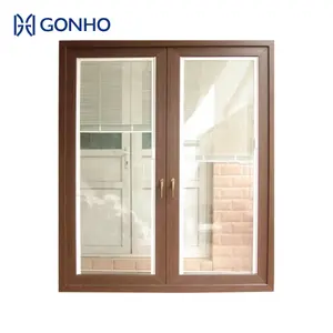 GONHO Volets de conception récente Stores intégrés Fenêtre Coupe-vent Volet motorisé en alliage d'aluminium pour l'extérieur Chambre à coucher