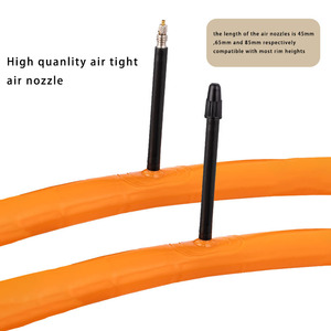 Cámara de Aire para Bicicleta de 45 mm con Válvula Francesa, Ultraligera, Color Naranja, para Bicicletas de Montaña de 26, 27.5 y <span class=keywords><strong>29</strong></span> Pulgadas, Fabricada en Material TPU - Product Image 2